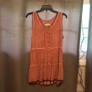 Orange Knox Rose Vintage Tank